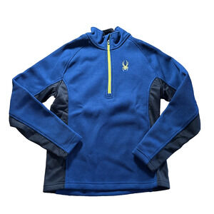Spyder Men’s Half-Zip Outbound Stryke Active Sweater Jacket Blue Black Small